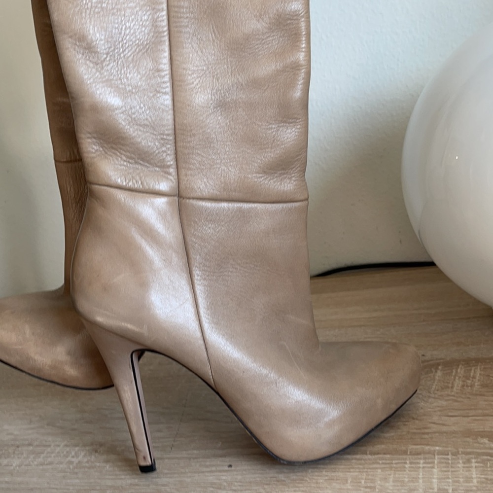 Sam edelman leather and suede tan boots